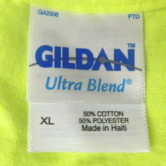 GILDAN ULTRA BLEND Bright Yellow Pullover Size XL (TS028) - Picture 13 of 16